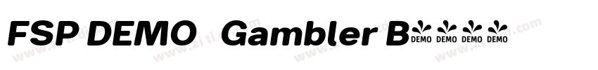 FSP DEMO   Gambler B字体转换